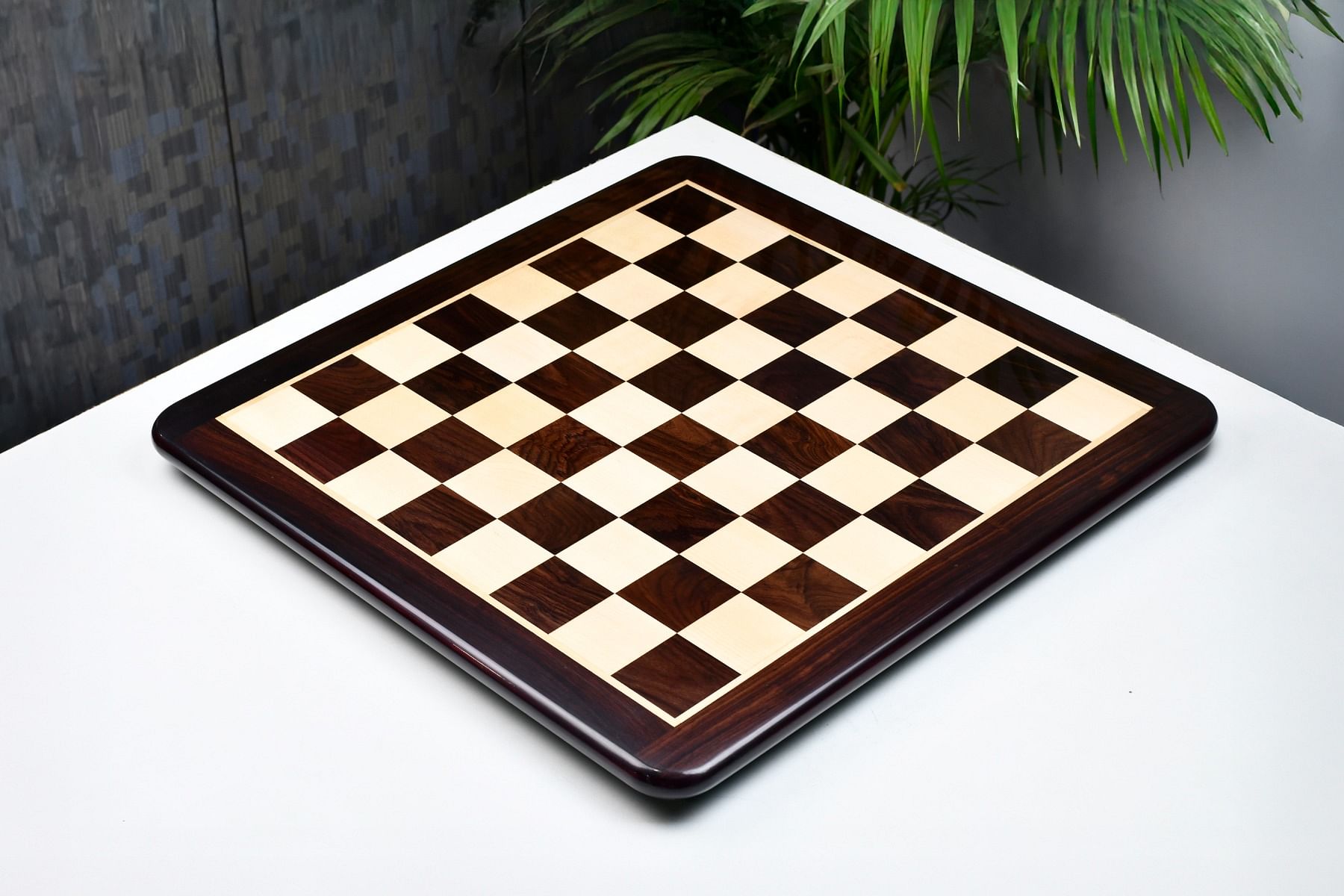 Wooden Chess Board Dark Brown Rose Wood 17