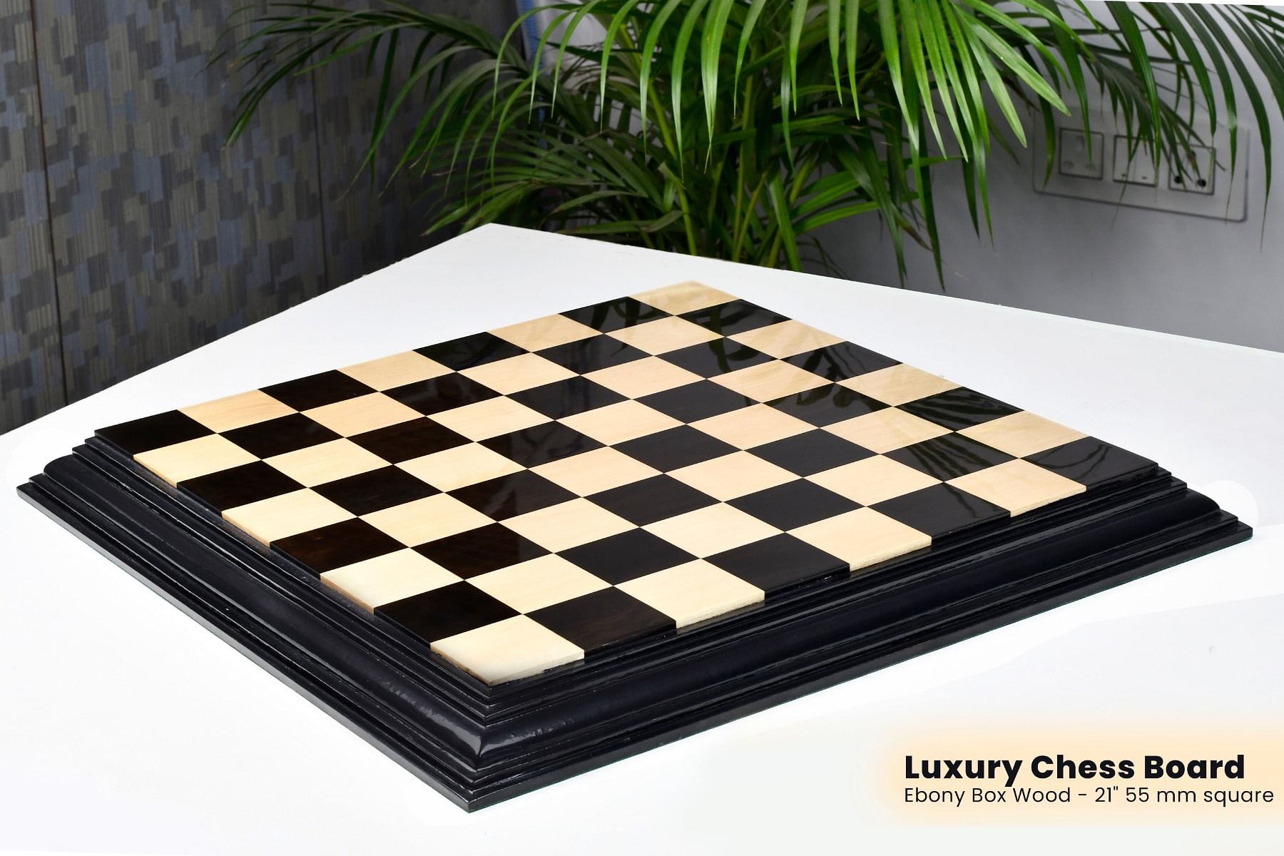 Luxury Chess Board Ebony Box Wood - 21