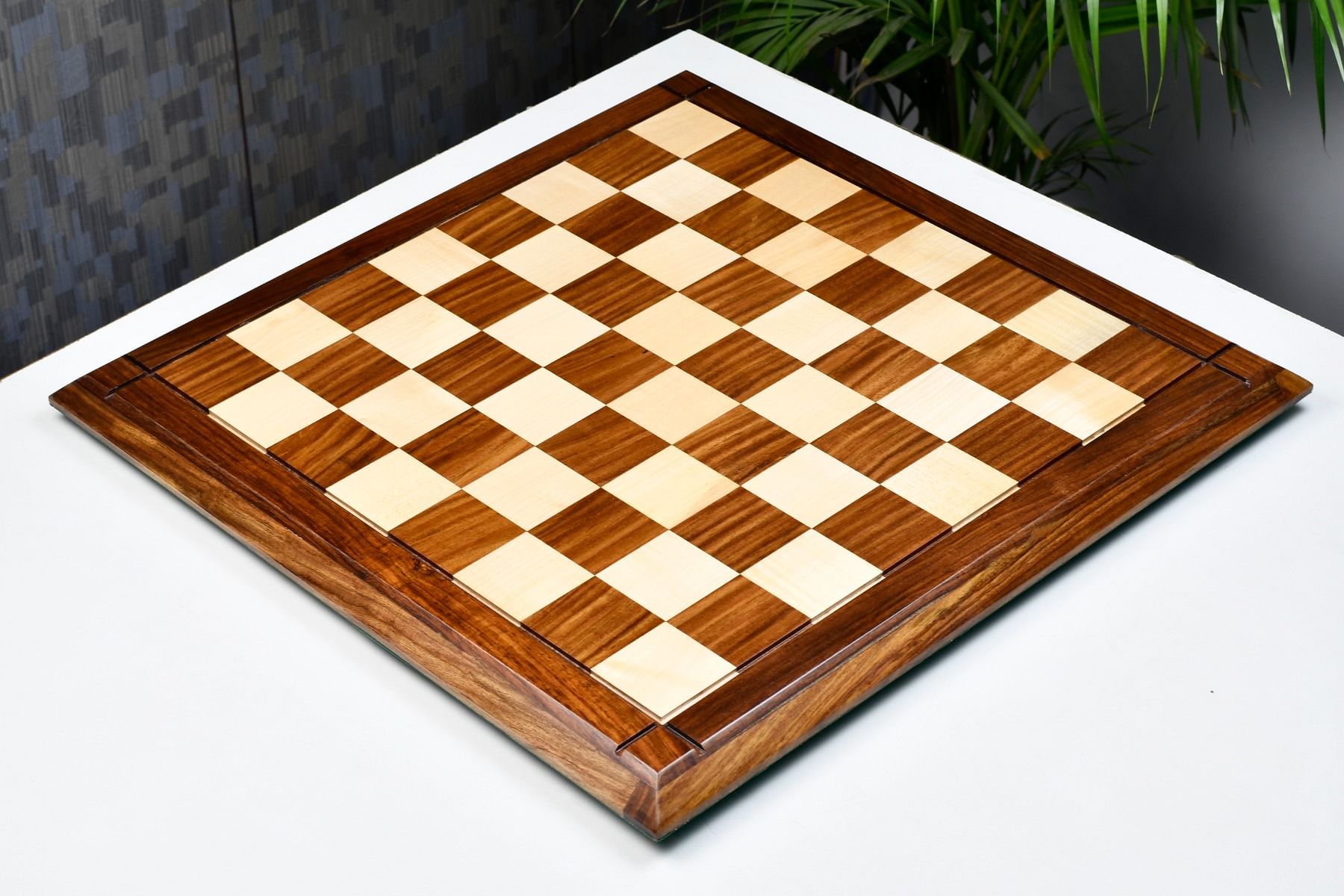 Deluxe Sheesham Solid Wood Maple Wooden Chess Board  21