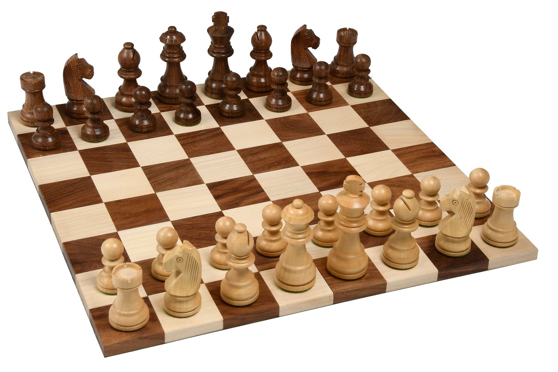 Combo of Tournament Series Staunton Chess Pieces with German Knight in Sheesham Wood & Box Wood - 3
