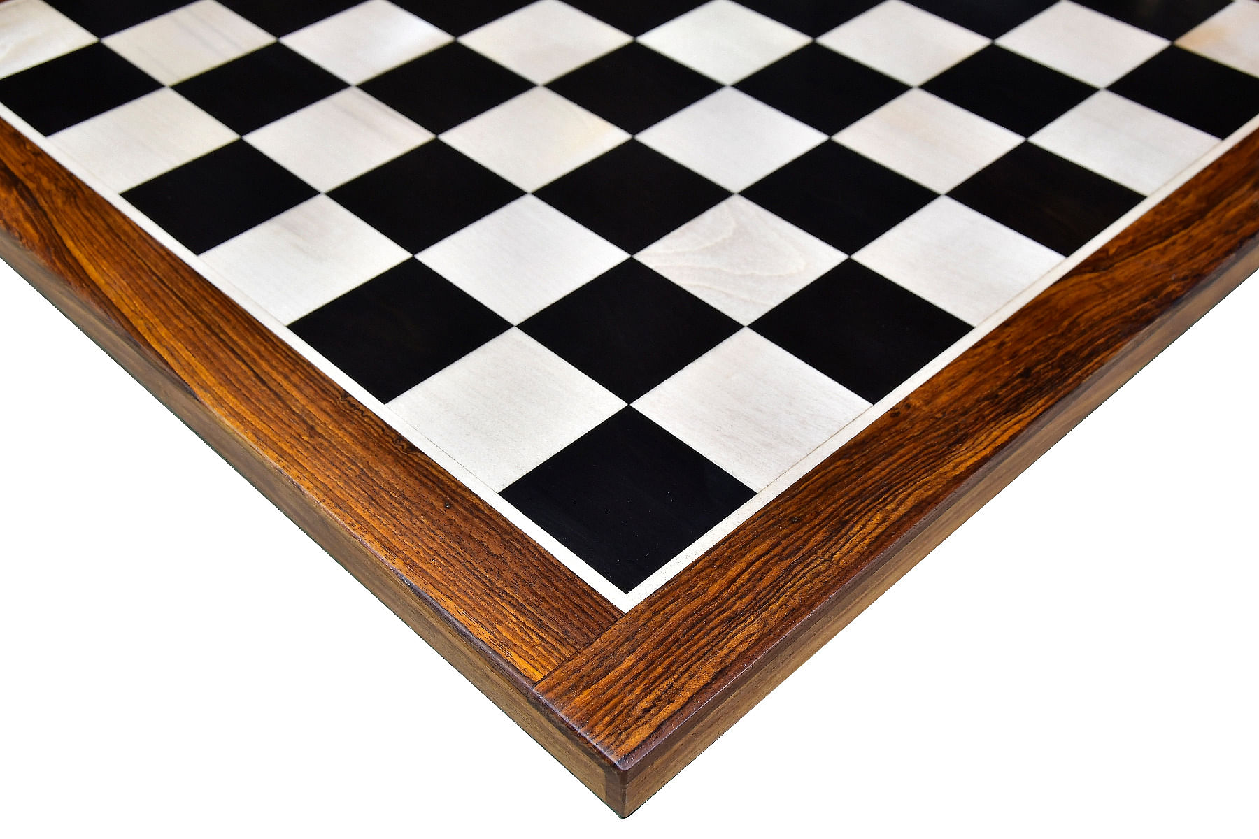 Solid Wooden Indian Chess Board in Genuine Ebony Wood & Maple Wood with Sheesham Wood Border 21