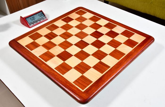 Chess Board in Blood Red Bud Rose Wood 