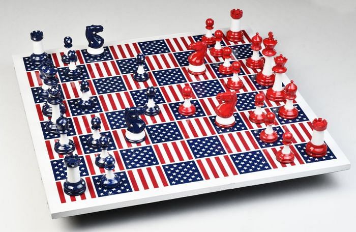 The Captain America Weighted Chess Set 