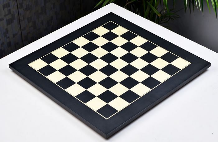 Wooden Deluxe Black Anigre Maple Matte Finish Chess Board 24" - 60 mm
By Chessbazaar.