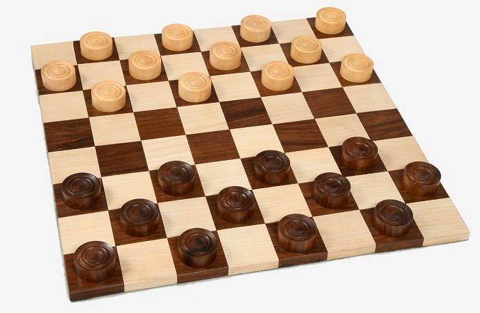 Wooden Checkers / Draught  Set in Sheesham & Box wood - 30mm