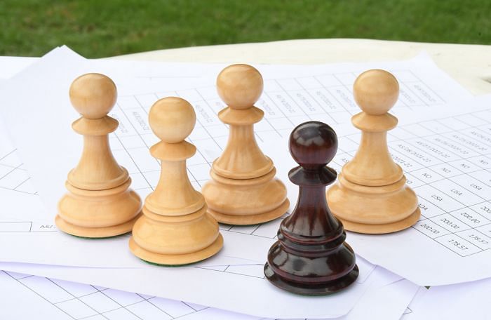 Combo of Pawns Paper weight in Box Wood & Bud Rosewood - 3.3" Pawn