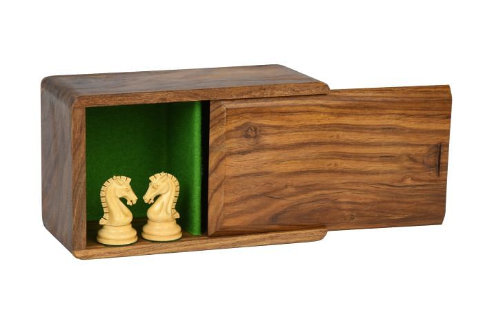 Tournament Chess Storage Box in Sheesham Wood for up to 3.5" Chess Set