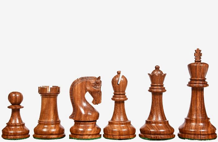 The Leningrad Club-Sized Wooden Chess Pieces- 4.0" King By Chess Bazaar