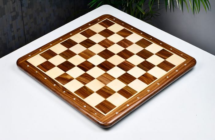 Wooden Chess Board Sheesham Wood and Maple Wood in Notation in 19" - 50 mm