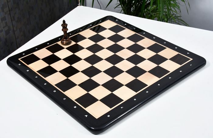 Wooden Chess Board with Notation in Ebony Wood & Maple 21" - 55 mm Square
By Chessbazaar