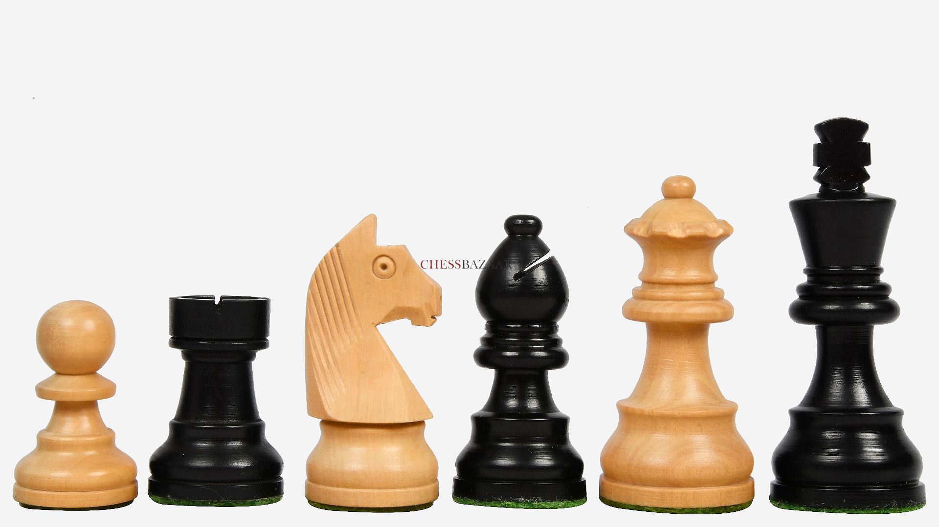 Best Value Tournament Chess Set - Staunton Chess Pieces and Green Roll-Up 1