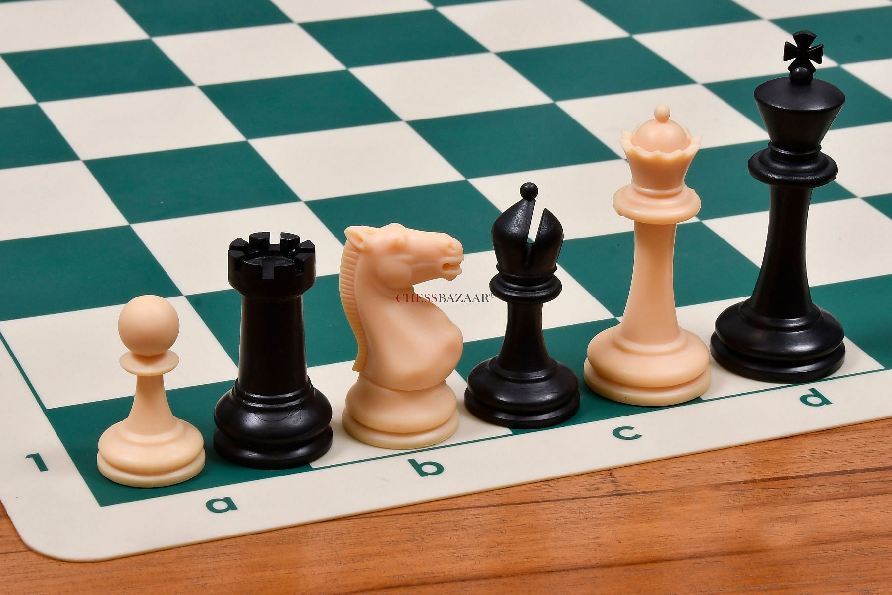Competition Staunton Black Chess Set With Solid Wooden Box And Board - The  Chess Store