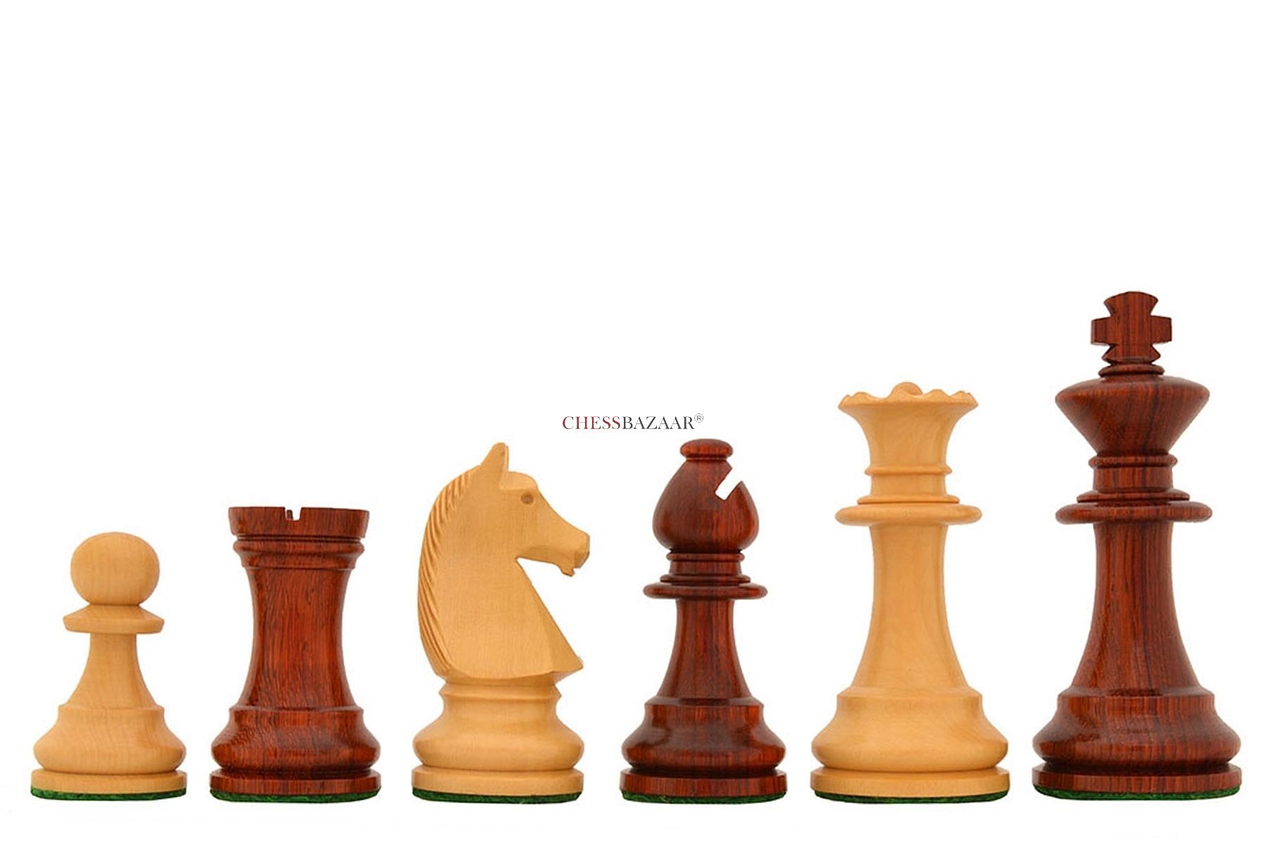 Reproduced 90s French Henri Chavet Series B210 Chess Pieces Only Set In  Boxwood & Bud Rosewood- 3.6″ King – Chess Villa