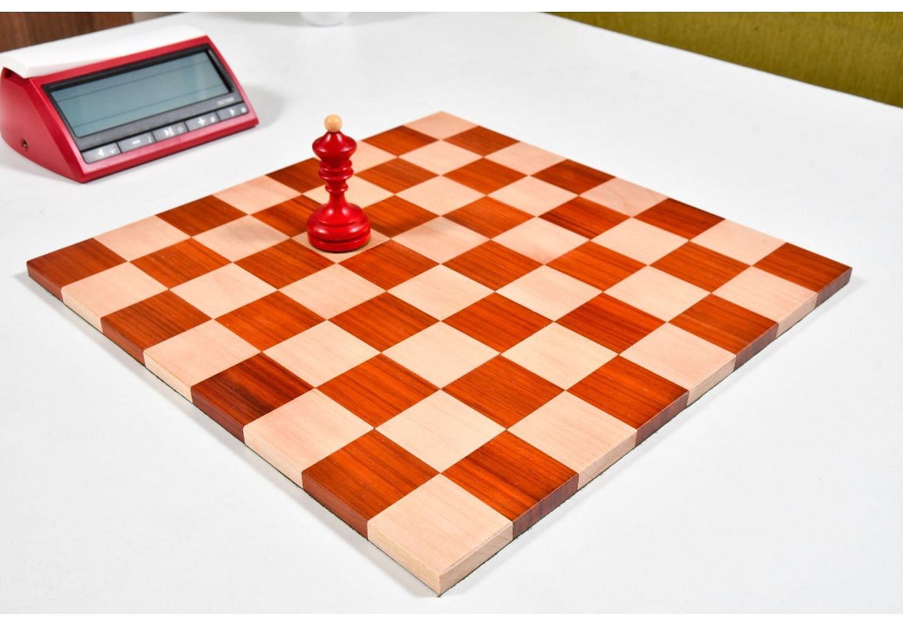 Chess board, checkers board, Oak and Padauk top chess board