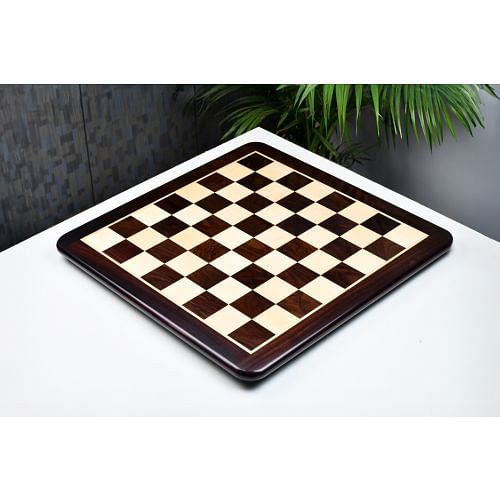 NEW Wooden Chess Board Dark Brown Rose Wood 17" - 45 mm