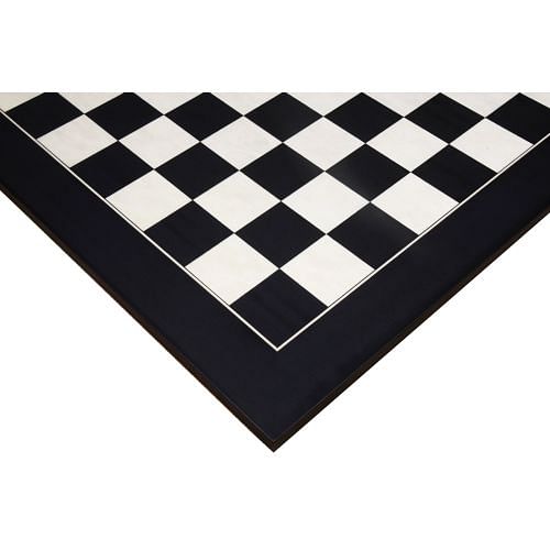 Wooden Deluxe Black Anigre Maple Matte Finish Chess Board 22" - 55 mm