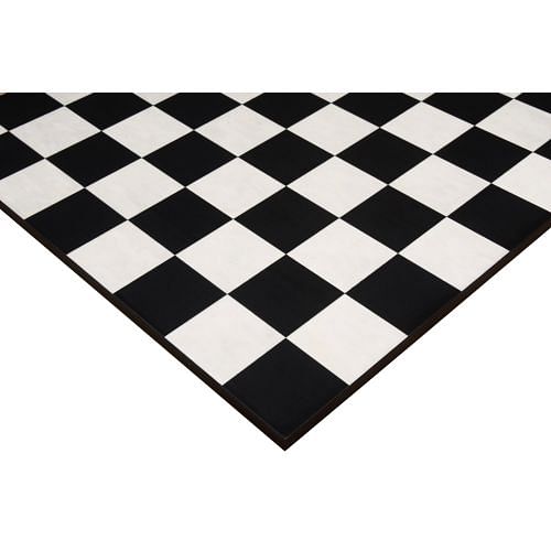 Minimalist Veneer Wooden Deluxe Black Anigre Maple Matte Finish Borderless Chess Board