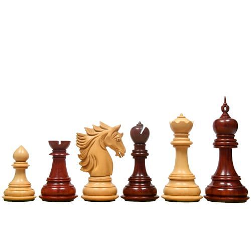 Buy Sher-E-Punjab Series Chess Pieces in Ebony Wood with large king.