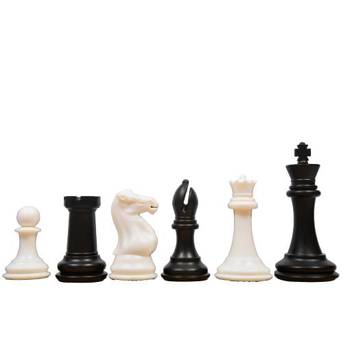 The Superior Staunton Series Quadruple Weighted Plastic Chess Pieces
