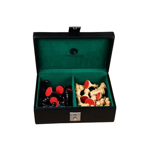 Genuine Leather Storage Box for 3" - 4"  Chess Set