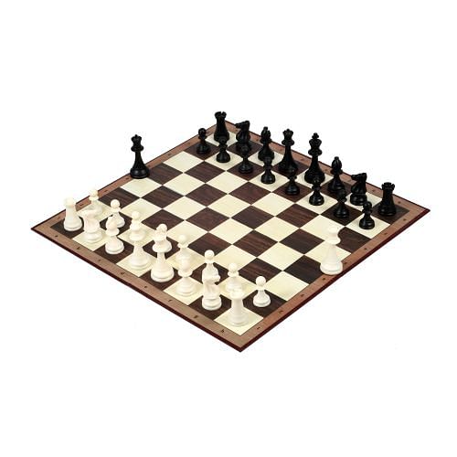 The Club Series Light Weighted Plastic Chess Set - 3.8" King with Board