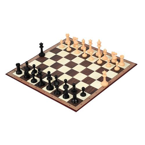 International Series Tournament Plastic Chess Set - 3.8" King with Folding Board