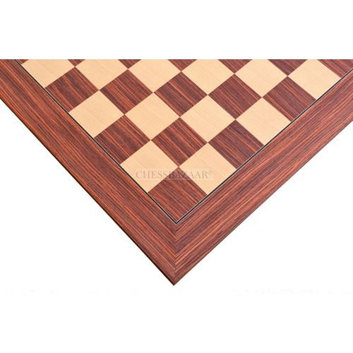 Veneered Luxury Chessboard Made Of Rosewood And Maple Wood - Size 54 mm