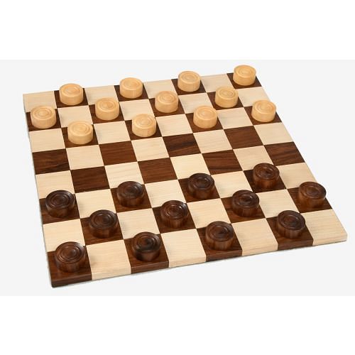 Wooden Checkers / Draught  Set in Sheesham & Box wood - 30mm