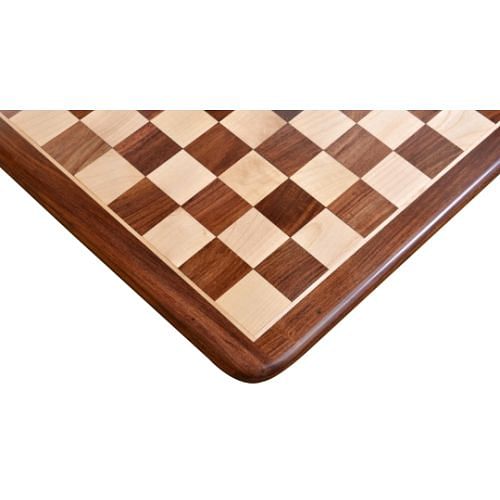 Chess Board Wooden Sheesham Golden Brown Wood 17" - 45 mm