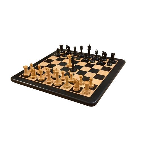 Imperial Collector Series Chess Set V2.0 in Ebony/Boxwood with Board - 3.75" King