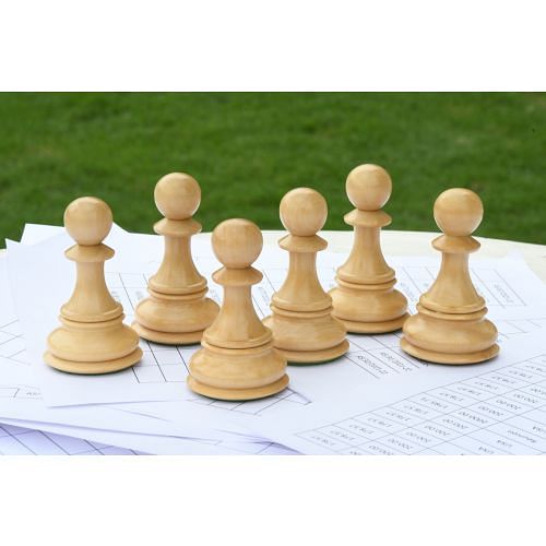 Combo of Pawns Paperweight in Box Wood - 3.3" Pawn.