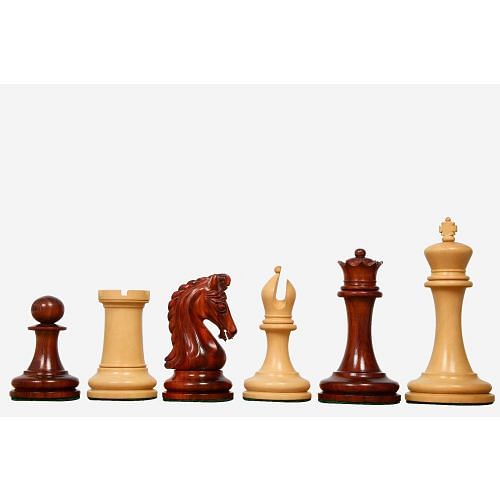 The Imperial Collector Series (Sinquefield Cup 2014) Chess Pieces V2.0 in Bud Rose Wood & Box Wood - 3.75" King