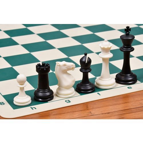 The International Series Unweighted Tournament Plastic Chess Pieces (34 Pieces) with Extra Queens - 3.8" King