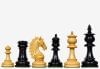 The Artisan Knight Handcrafted Luxury Wooden Chess Pieces In Ebony Wood & Natural Boxwood - 4.4" King