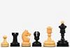 Reproduced Vintage 1930 Knubbel Analysis Chess Pieces in Ebonized and Natural Boxwood - 3" King 
