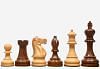 The American Staunton Series Weighted Tournament Chess Pieces in Sheesham & Boxwood - 4.1" King