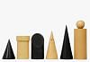 White And Black Chess Pieces Overview Of Ebonized Boxwood & Natural Boxwood - 3.4" King By Chessbazaar