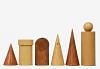 Geometric Minimalist Pattern Seamless Design Chess Pieces in Sheesham & Box Wood - 3.4" King