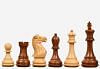 Desert Gold Staunton Series Wooden Chess Pieces in Sheesham & Box Wood - 4.0" King By Chessbazaar