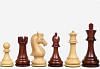 The Candidates Series Staunton Chess Pieces in Bud Rosewood / Box Wood - 3.75" King