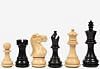 The Classic 101 Staunton Series Club Size Wooden Chess Pieces In Ebony Wood & Box Wood - 3.0" King