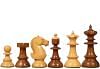Reproduced Vintage Series Original Austrian Coffee House Old Vienna Chess Pieces in Sheesham Wood and Boxwood V2.0- 3.75" King
