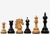 The Admiral Series II Staunton Chess Pieces in Ebony Wood & Box Wood - 4.5" King
