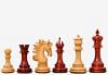 The Arabian Knight Series Artisan Staunton Chess Pieces in Bud Rosewood & Box Wood - 4.2" King