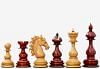 CB Wild Stallion Luxury Chess Pieces in Bud Rosewood & Boxwood - 4.4" King