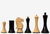 Minimalist Soviet-Style Chess Pieces In Sheesham & Boxwood Wood - 3.7” King 