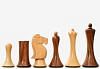 Minimalist Soviet-Style Chess Pieces In Sheesham & Boxwood - 3.7” King 