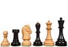 4.25" King Size Reproduced 1950 Dubrovnik Bobby Fischer Weighted Chess Pieces Set in Ebony wood