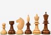 The Reproduced Hungarian Chess Pieces in Sheesham Wood & Natural Boxwood - 3.9" King 