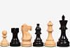 Clearance - The Smokey Staunton Series Chess Pieces in Ebonized boxwood & Natural Boxwood- 3.8" King